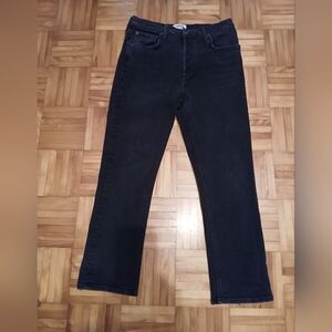 Agolde Black High-Rise Straight Jeans.Size 30